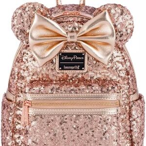 Loungefly Rose Gold Sequin Backpack